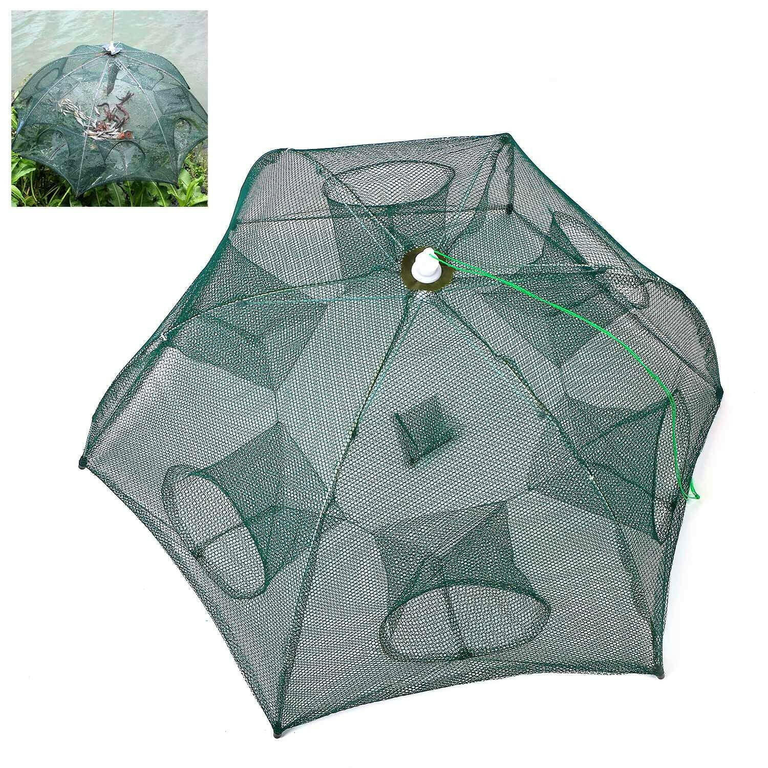 Catch More with Our 6-Hole Automatic Fishing Trap Net! Perfect for Shrimp, Minnows, and Crabs! 🦐🎣 #FishingGear #CatchOfTheDay.