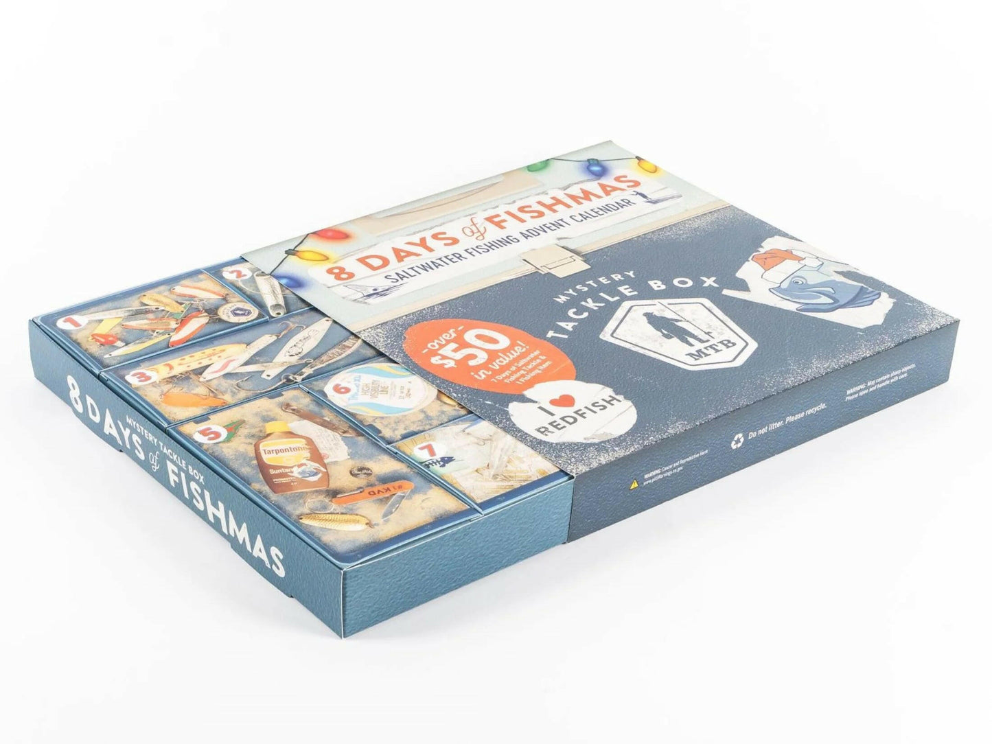 8 Days of Salt Fishing Lures Holiday Advent Calendar 2023.