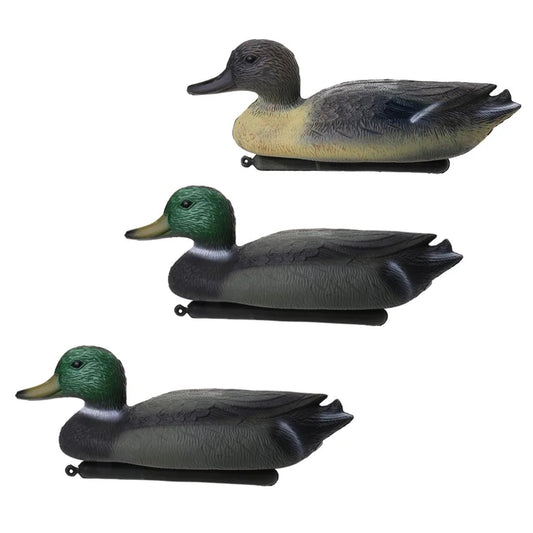 Set of 3 Floating Duck Decoy Ornaments for Garden Decoration