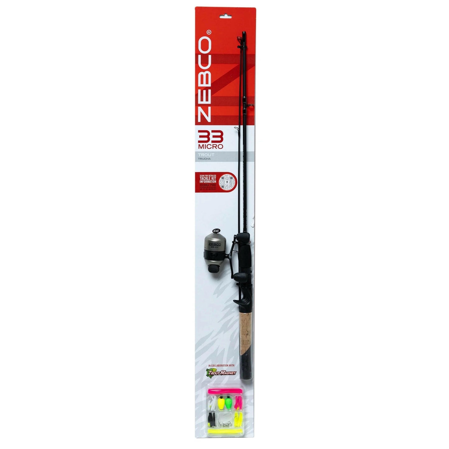 33 Micro Trout Spincast Fishing Combo Kit