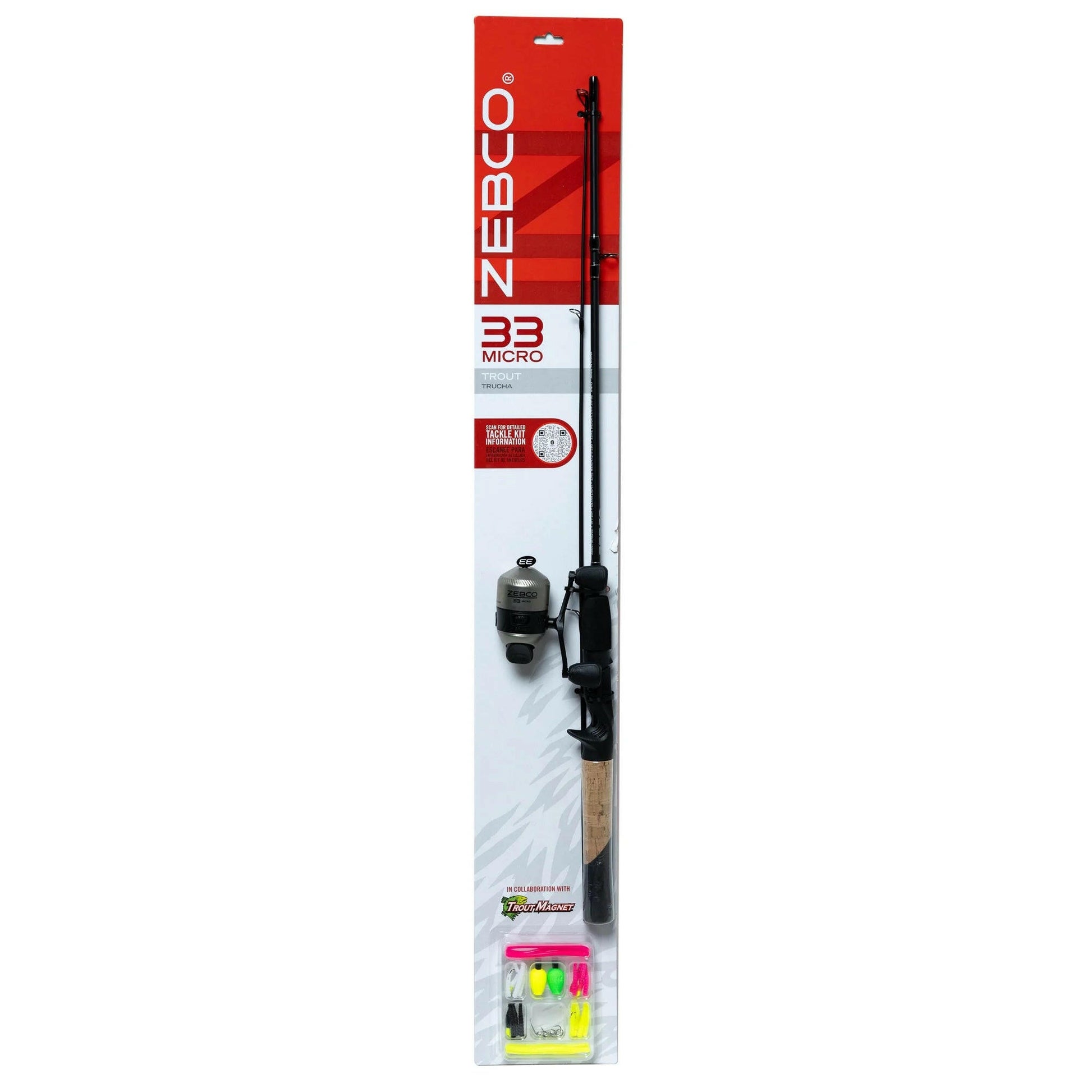 33 Micro Trout Spincast Fishing Combo Kit