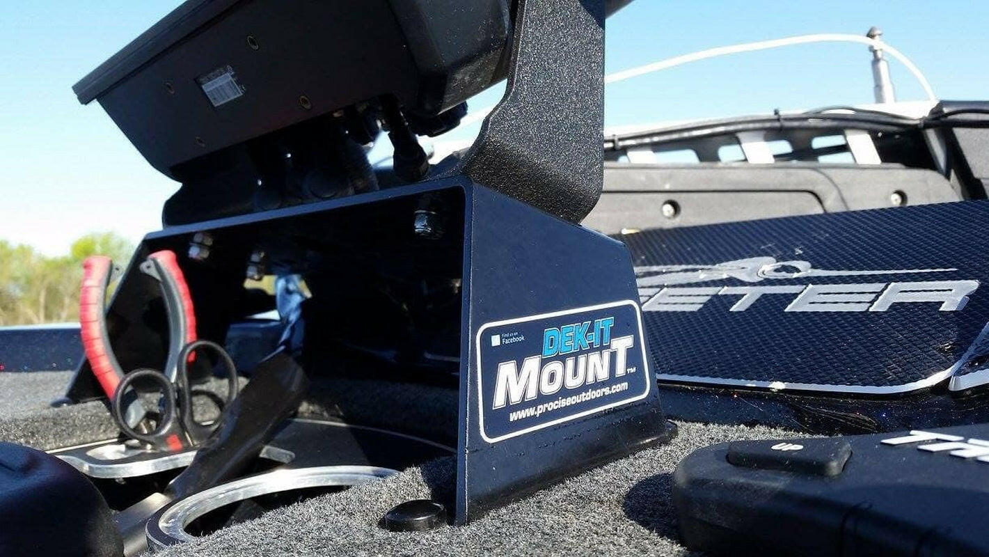 Single Dek-It Mount - Marine-Grade Aluminum Mount for Boat Electronics - Professional Installation Solution for Fish Finders and Marine Devices - 0.0 Degree