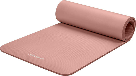 Premium Solana Yoga Mat - 1/2" Thick Non-Slip Exercise Mat with Nylon Strap for Men & Women - Perfect for Yoga, Pilates, Stretching, and Fitness Workouts