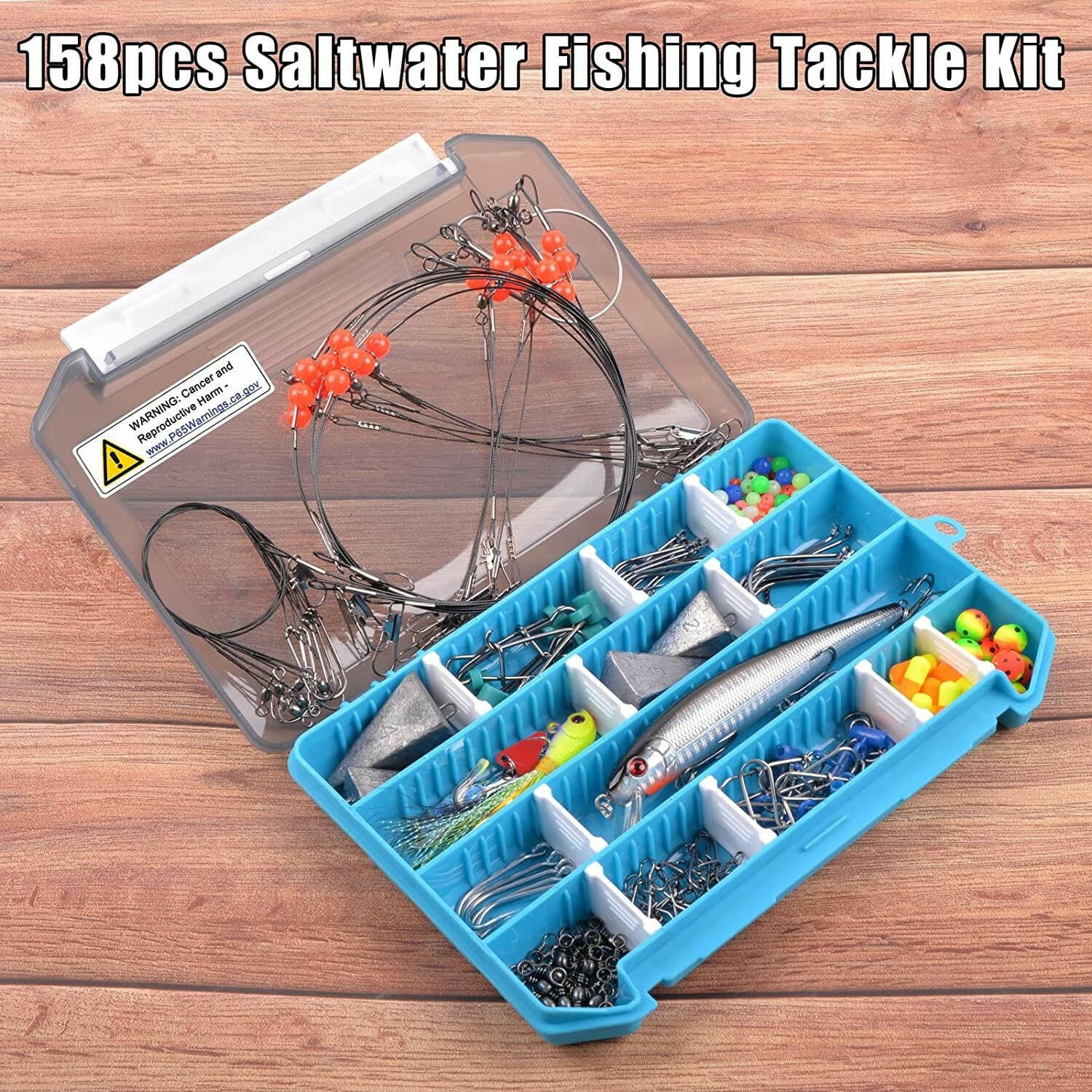 Ultimate Surf Fishing Tackle Kit: Complete with Hooks and Swivels for a Successful Catch!.