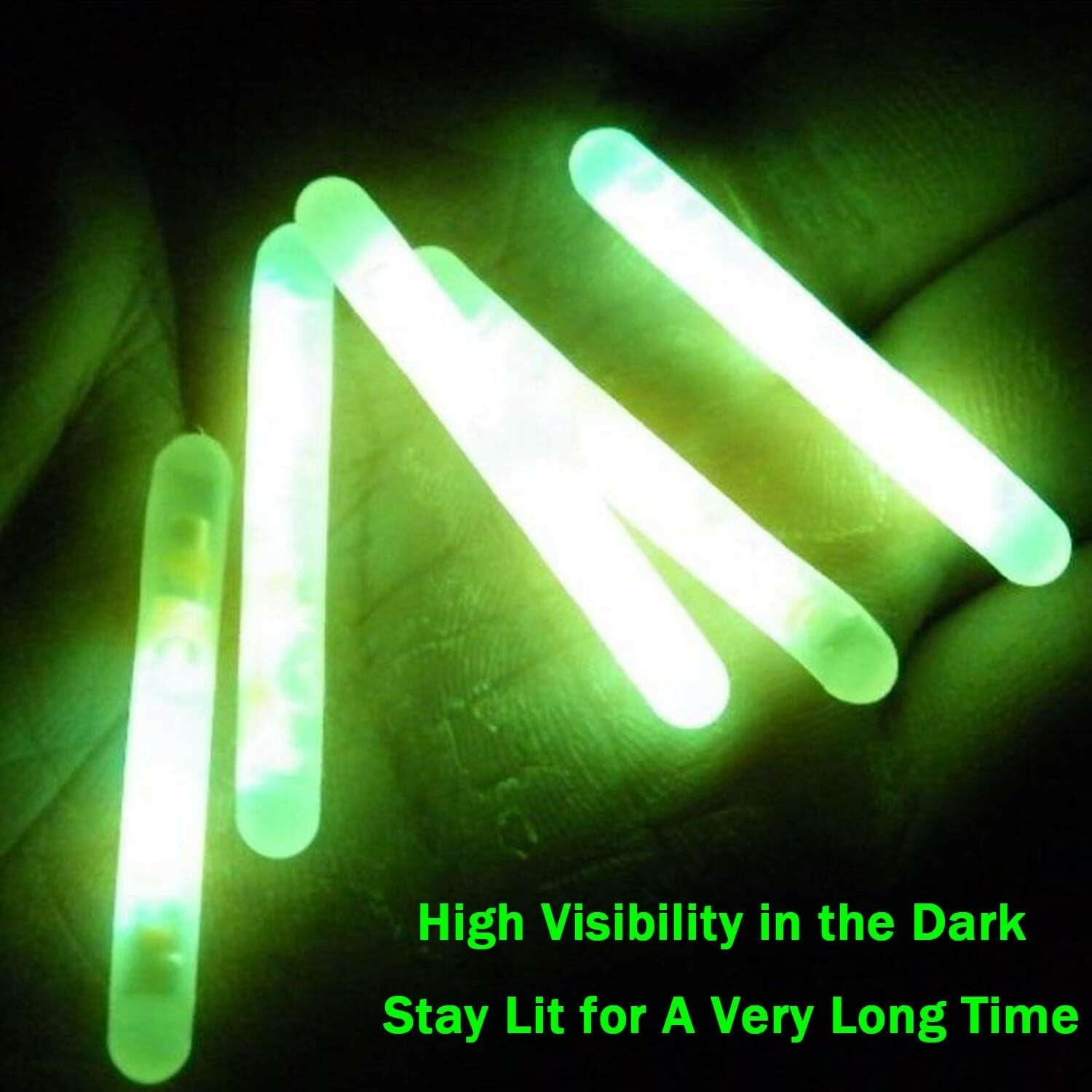 Premium Fishing Glow Stick Kit - High-Visibility Bobber Lights for Sizes 1"-3" - Bulk Packs Available (10-250 Pieces) for Improved Night Fishing Performance.