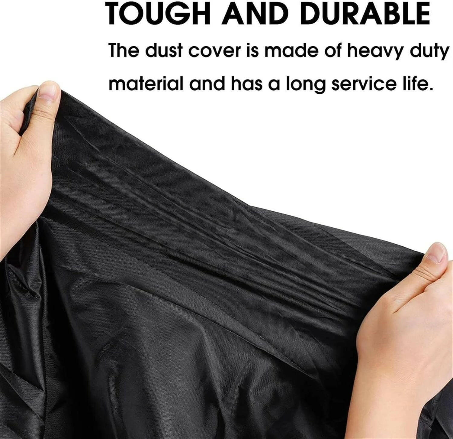 Heavy Duty Waterproof Boat Cover for 17-19FT V-Hull Trailers - 210D Oxford Mooring Cover with 5 Straps (19.7 x 9.8 FT).