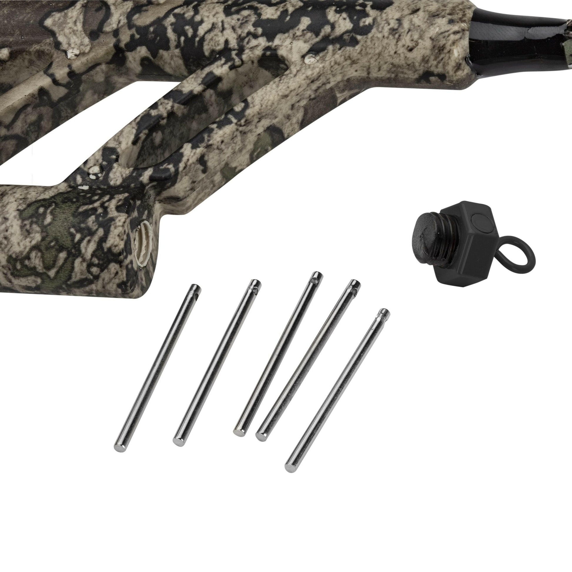 Real Tree Telescopic Spincast Combo - Durable Fiberglass Fishing Gear.