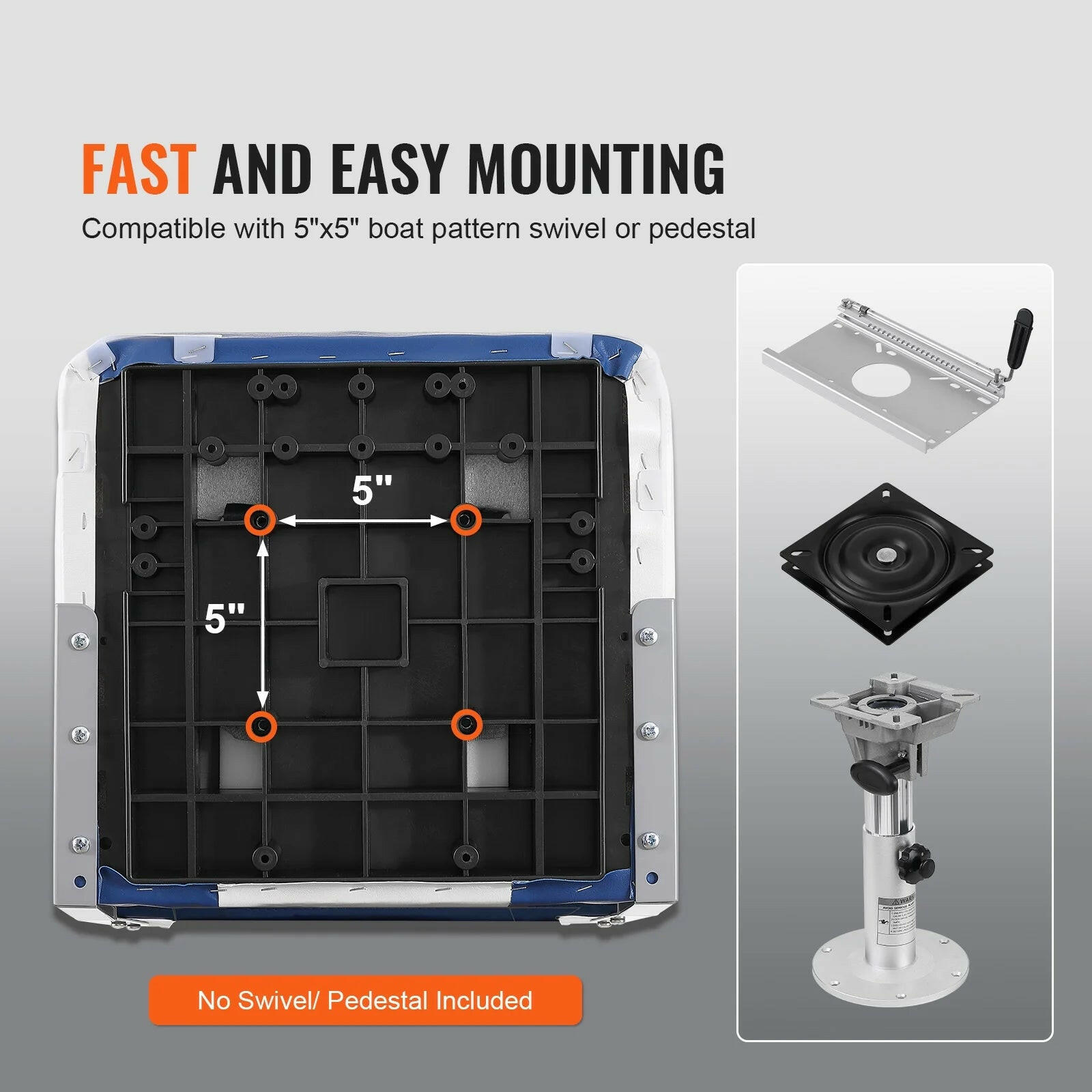 Upgrade your boating experience with our comfy, foldable Marine Seats! Perfect for fishing, sightseeing, and adventures on speedboats & canoes. Grab your set of 2 today!.