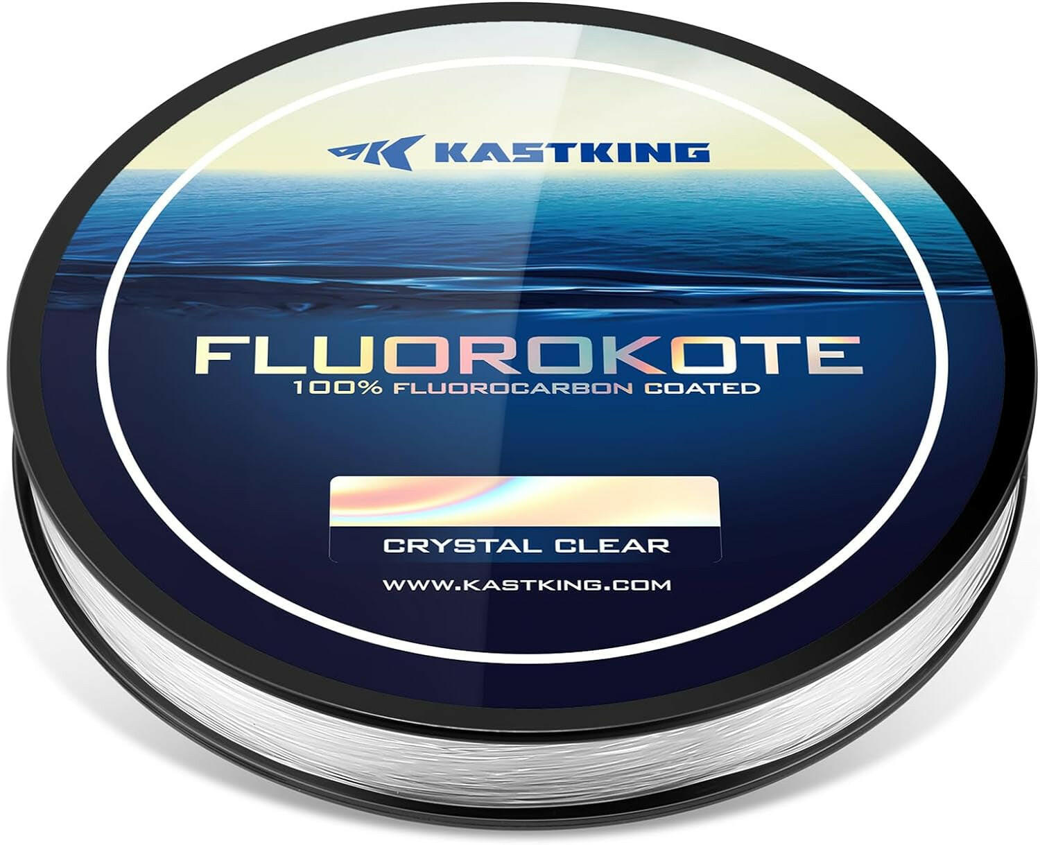 Fluorokote Premium 100% Fluorocarbon Fishing Line - Crystal Clear, Fast Sinking, Shock Resistant & High Abrasion Resistance Leader.