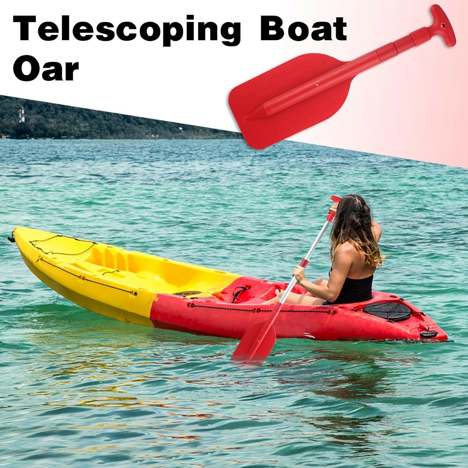 Ultimate Adventure Awaits! 🌊🚤 2-Pack Collapsible Telescoping Boat Paddles (21'' - 42'') - Ideal for Kayaking, Rafting & All Water Sports!.