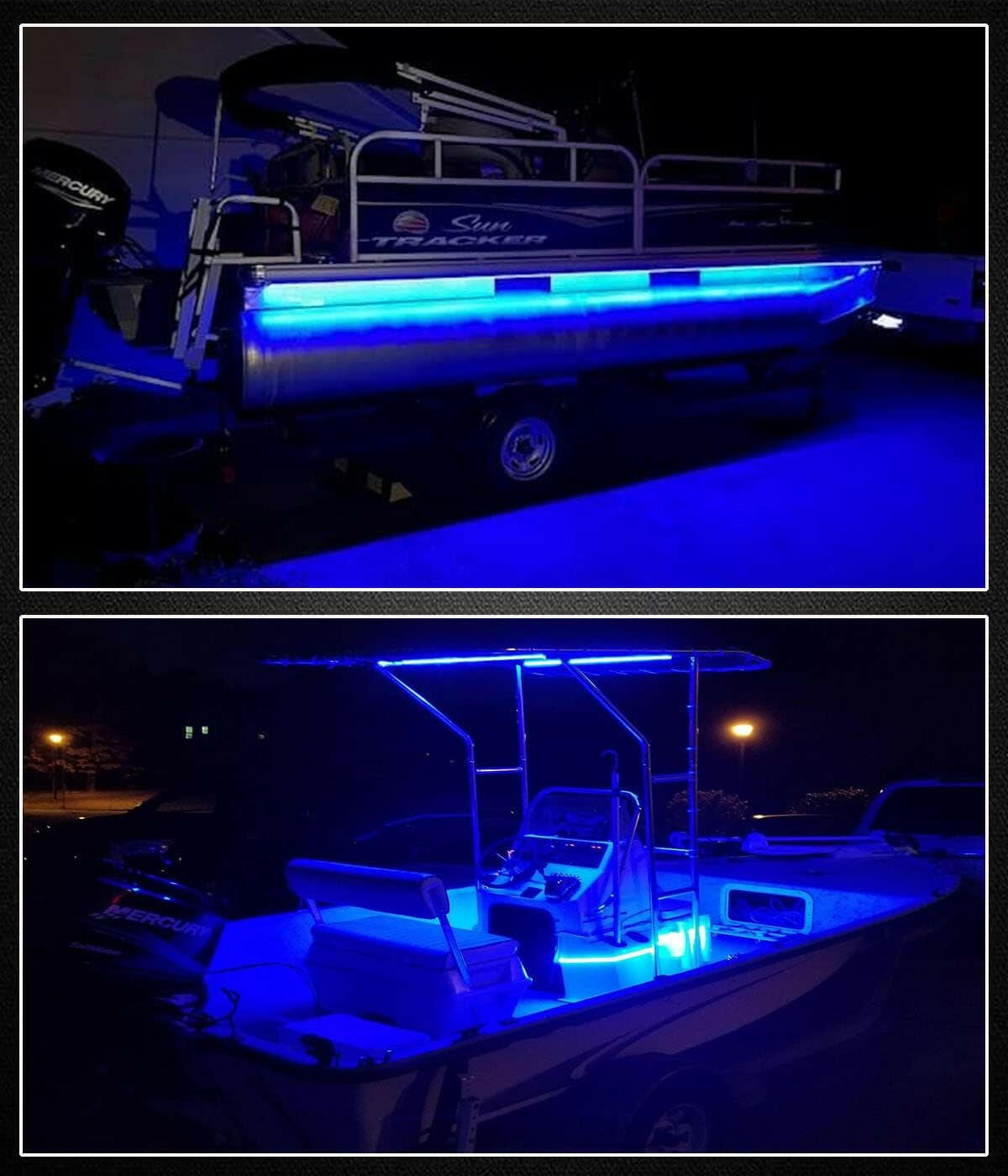 Illuminate Your Boat Adventures with 32.8Ft Marine LED Strip Lights - Ideal for Pontoon, Jon, and Bass Boats! 🌊💡.
