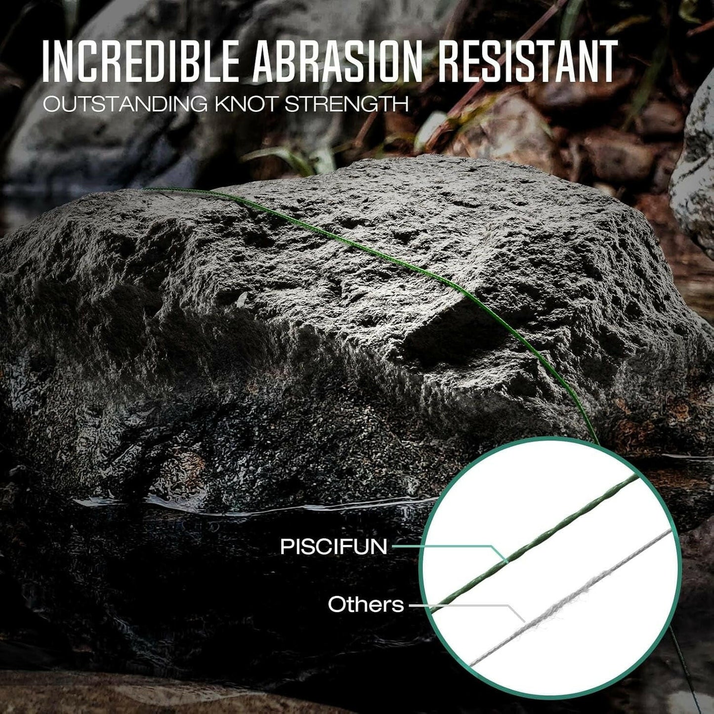 Onyx Super Strong Braided Fishing Line - Zero Stretch, Low Memory, Abrasion Resistant PE Lines (6Lb-150Lb) for Ultimate Performance.