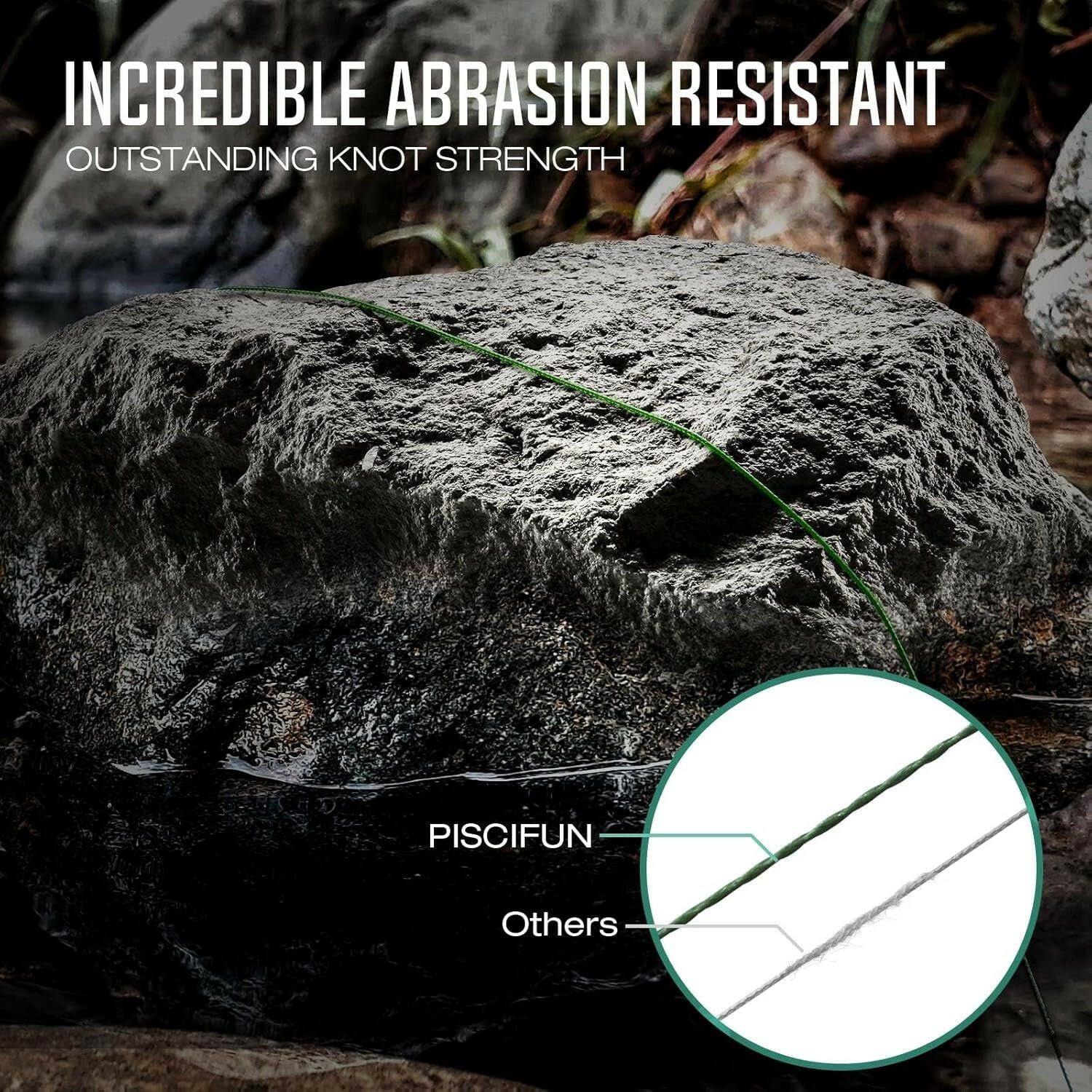 Onyx Super Strong Braided Fishing Line - Zero Stretch, Low Memory, Abrasion Resistant PE Lines (6Lb-150Lb) for Ultimate Performance.