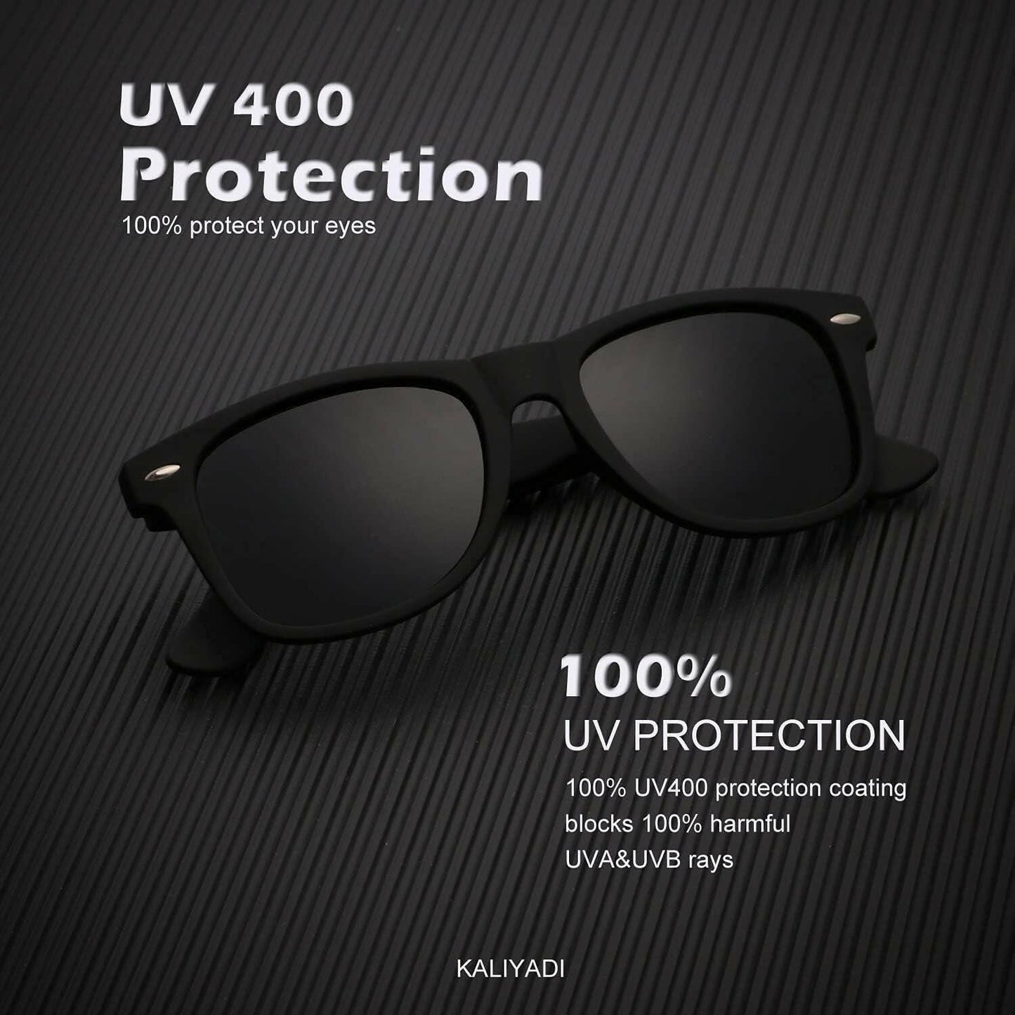 Polarized Sunglasses for Men and Women Matte Finish Sun Glasses Color Mirror Lens UV Blocking (3 Pack)