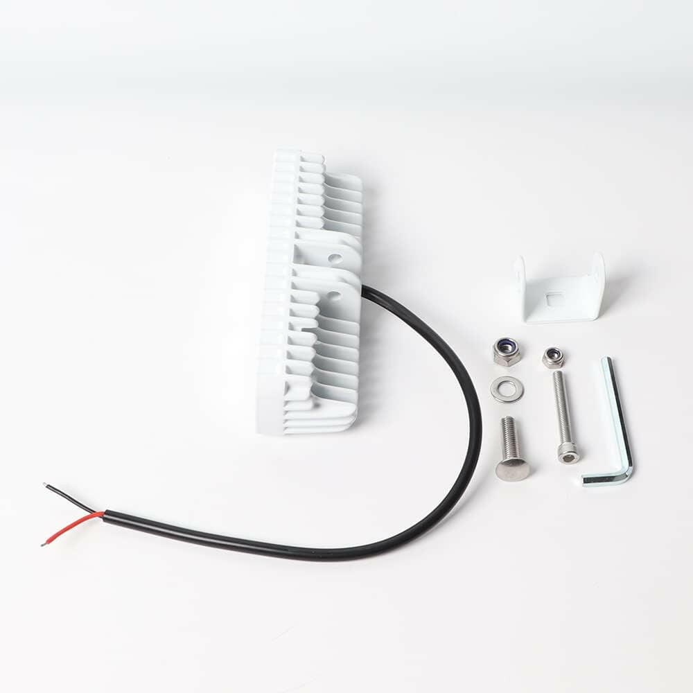 High-Performance Waterproof Blue LED Boat Lights - 2 Pack 72W Marine Deck/Dock Flood Lights, 4000 Lumens, 120° Beam Angle, 6.3 Inch, 12/24V.