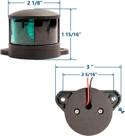 Brighten Your Voyage: Premium LED Navigation Lights for Pontoon, Skeeter, Power Boats & Skiffs.