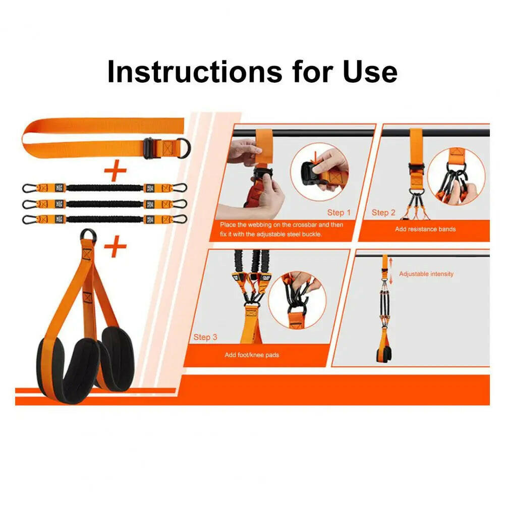 Transform Your Home Workouts with Our Adjustable Heavy Duty Pull-Up Band Set! 💪🏋️‍♂️ #AchieveYourFitnessGoals.