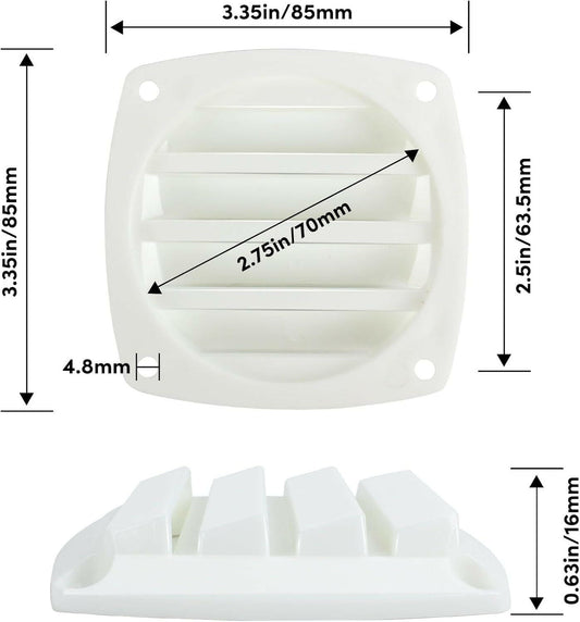 Breathe Easy on Your Boat! 🌊🚤 Grab Our 2 or 4 Pack of 3-Inch Nylon Louvered Marine Vents - Perfect for Yachts, RVs, and More! 🛥️✨ #MarineVent #BoatLife.