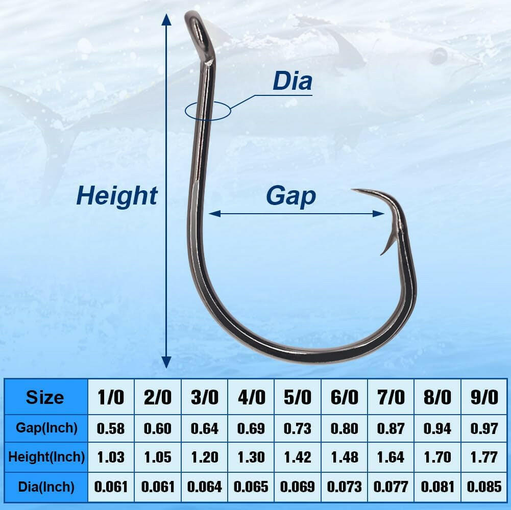 Catch the Big One with Our 50-Pack of 12/0 Circle Octopus Hooks for Saltwater Fishing! 🎣🌊 #FishingGear #AnglerEssentials.