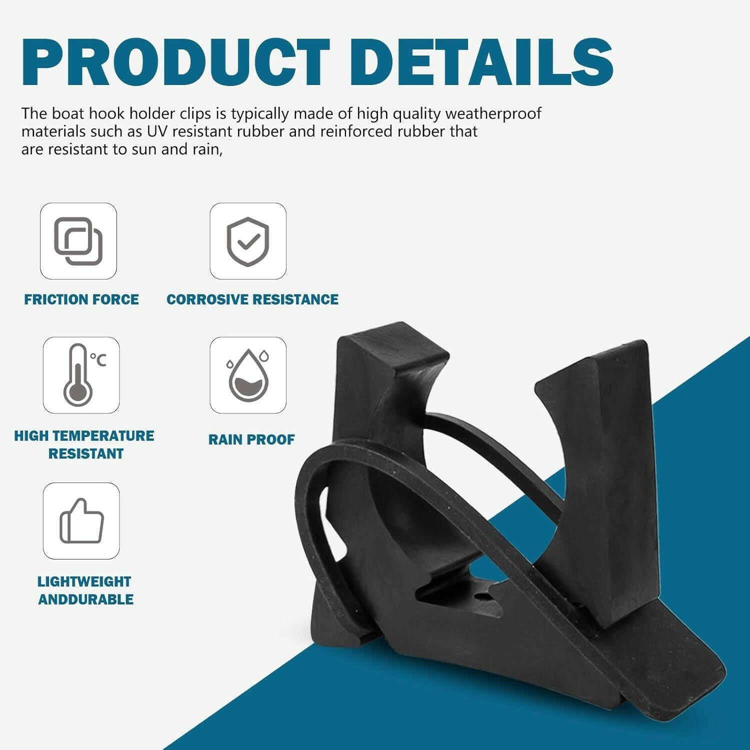 Revamp Your Boat Essentials! 🚤✨ 2-Pack Replacement Clips for SOF-LOC Gaff Hook Holder - Ideal for Hooks, Paddles, Oars & More! 🛶🔧.