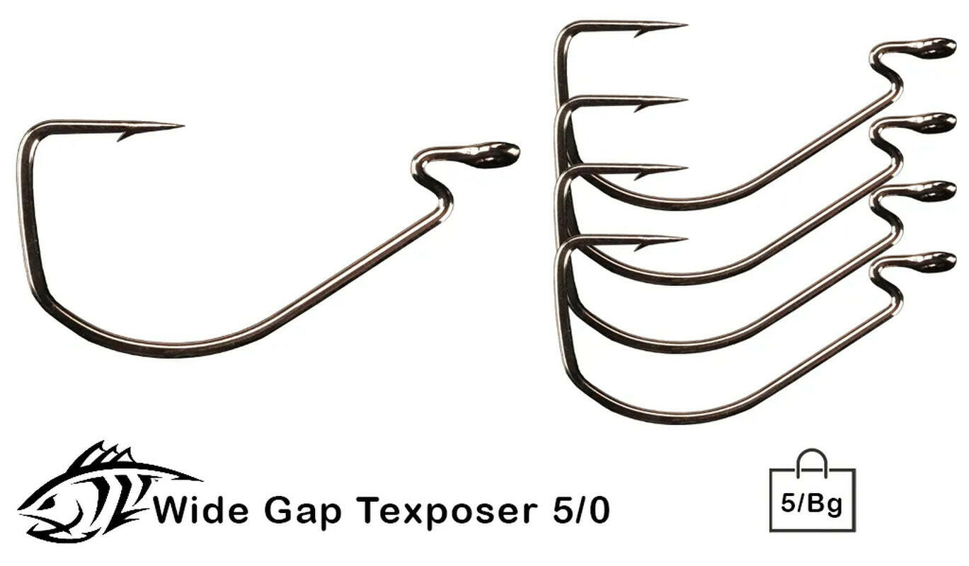 Wide Gap Texposer Hook - Perfect for Anglers Seeking Superior Bait Presentation.