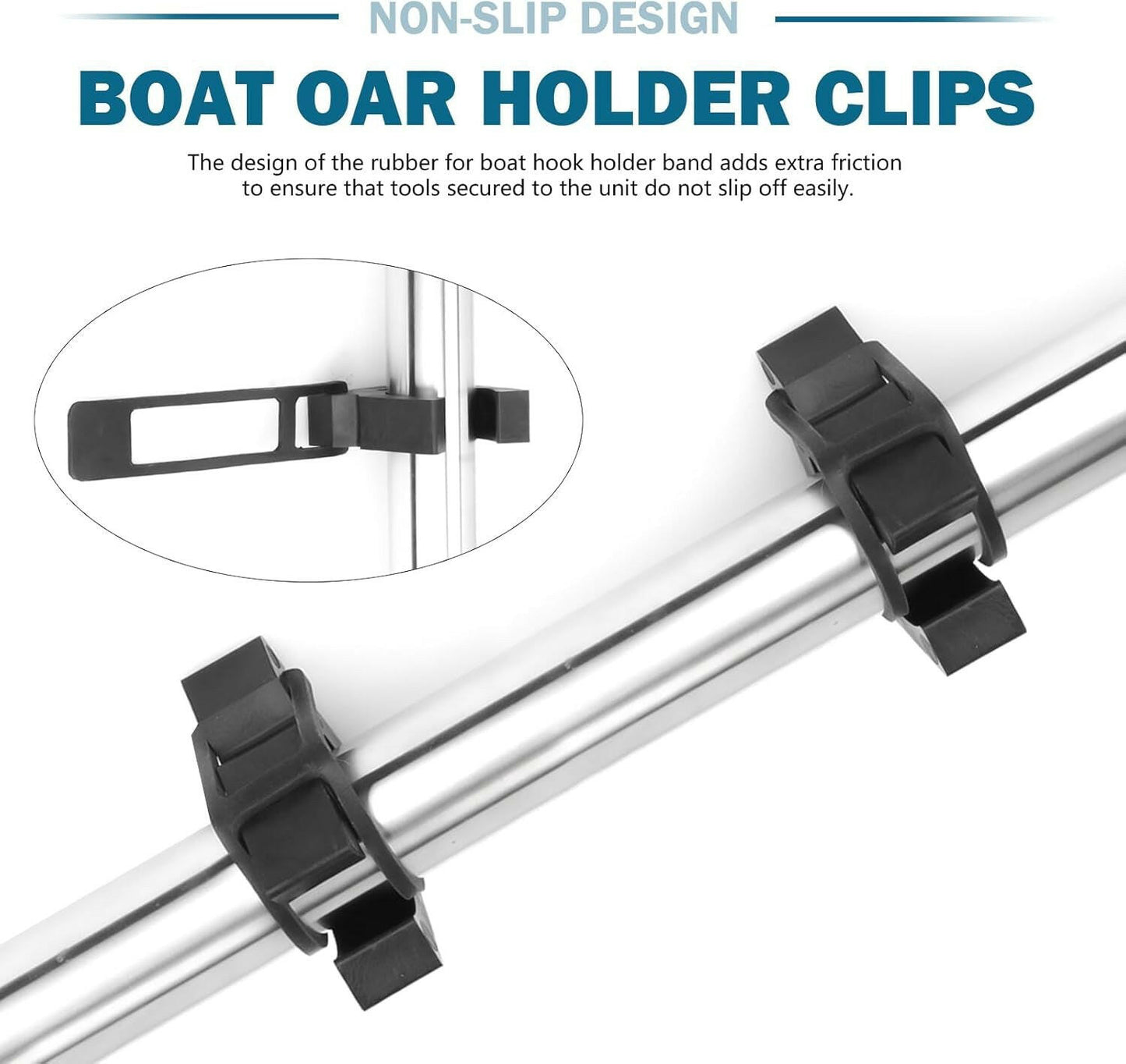 Revamp Your Boat Essentials! 🚤✨ 2-Pack Replacement Clips for SOF-LOC Gaff Hook Holder - Ideal for Hooks, Paddles, Oars & More! 🛶🔧.