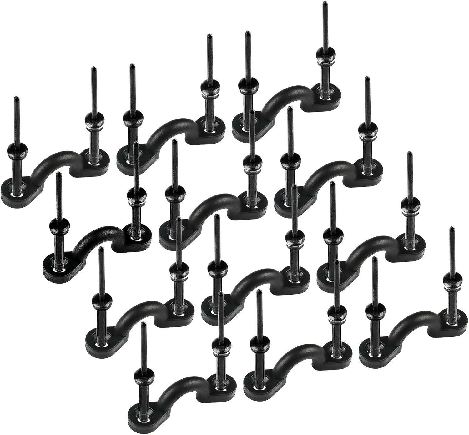 MA1 Tri-Grip Rivet Kit for Kayak Pad Eyes - Durable Black Finish.