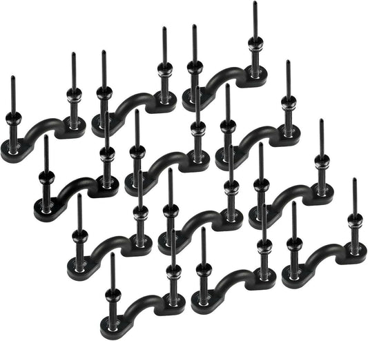 MA1 Tri-Grip Rivet Kit for Kayak Pad Eyes - Durable Black Finish.