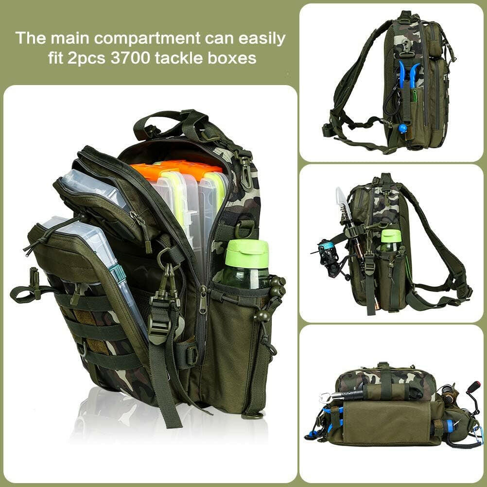 Ultimate Outdoor Tackle Bag - Spacious Water-Resistant Fishing Backpack for Adventurers.