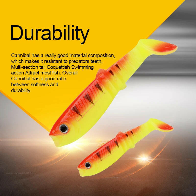 Catch the Big One with Our 3PCS Cannibal Soft Lures - Perfect for Your Next Fishing Adventure! 🎣🐟 #FishingGear #SoftLures.