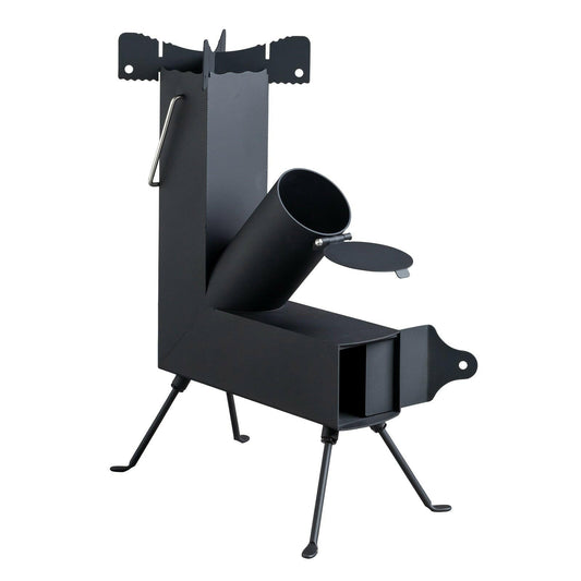 Black Wrought Iron Panels for Camping Stove Use