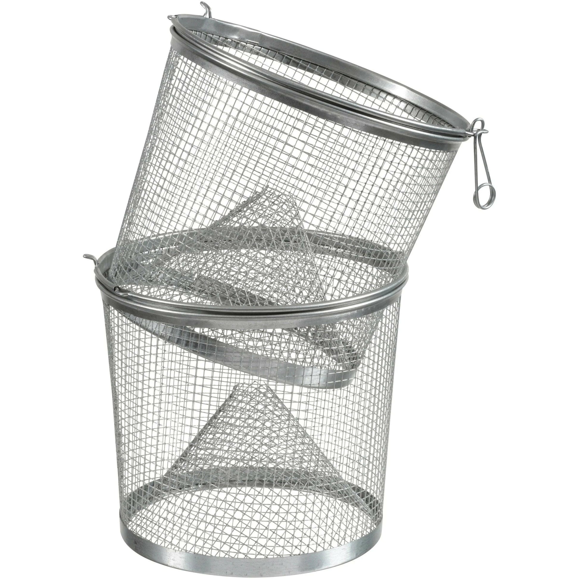 Catch more fish with our Floating Coated Stainless Steel Minnow Trap! 🎣✨.