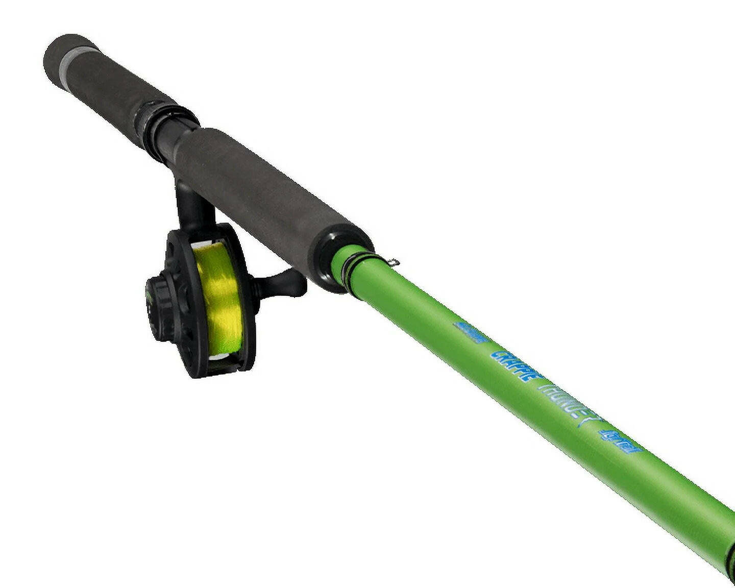 Crappie Thunder Solo Jigging Reel and 11-Foot 2-Piece Fishing Rod Combo in Green