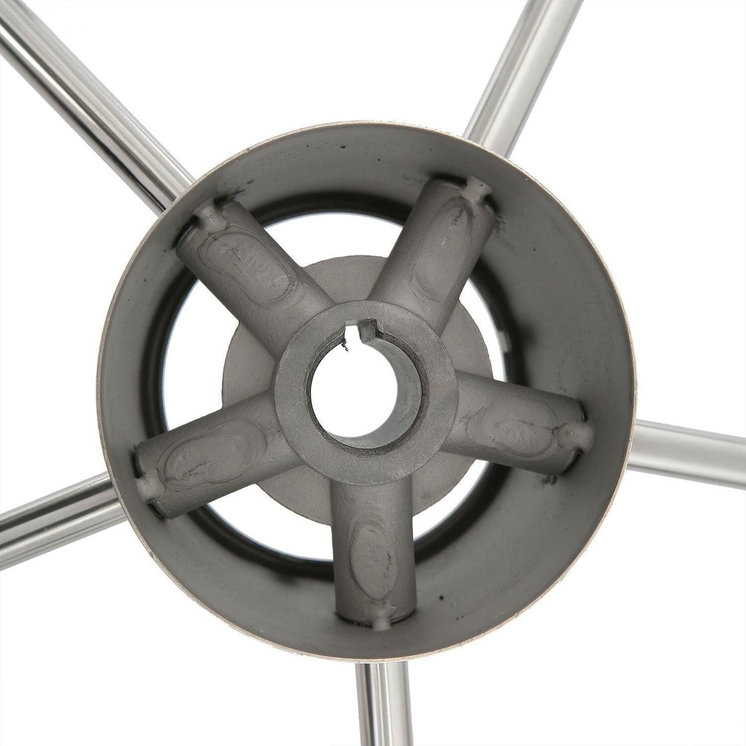 Revamp Your Ride with Our Chic 15.5" Stainless Steel Steering Wheel! 🛥️✨ #BoatLife #MarineGear.