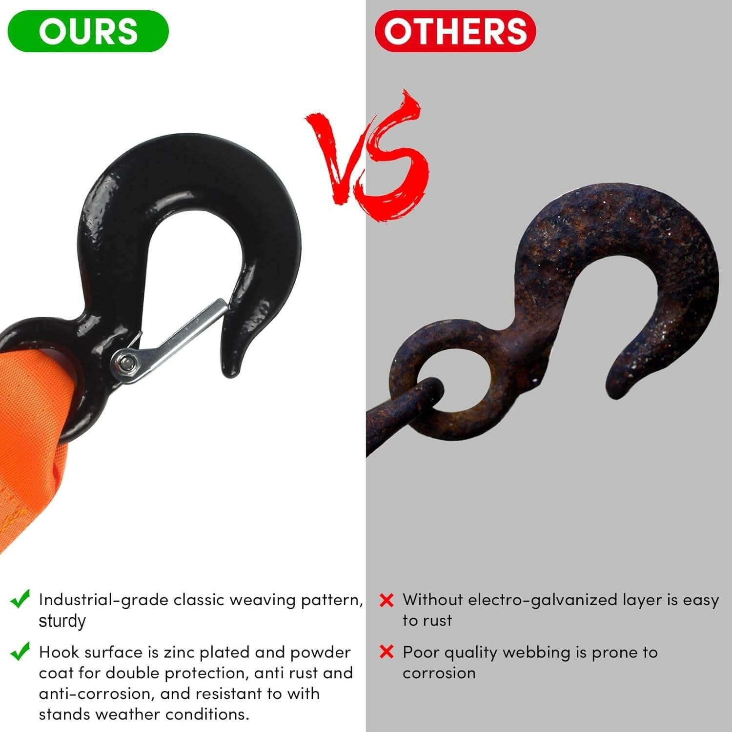 Upgrade Your Towing Game! 🚤💪 2" x 20' Boat Winch Strap with Hook - Perfect for Trailers, Jet Skis, and More! Choose Your Color! 🌈.