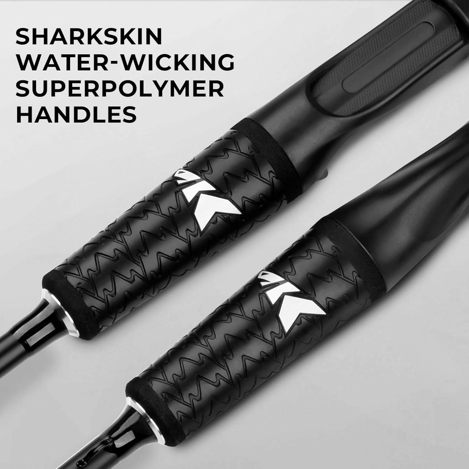 Crixus Fishing Rods,Im6 Graphite Spinning Rod & Casting Rod W/Zirconium Oxide Ring Stainless Steel Guides, Superpolymer Handle.