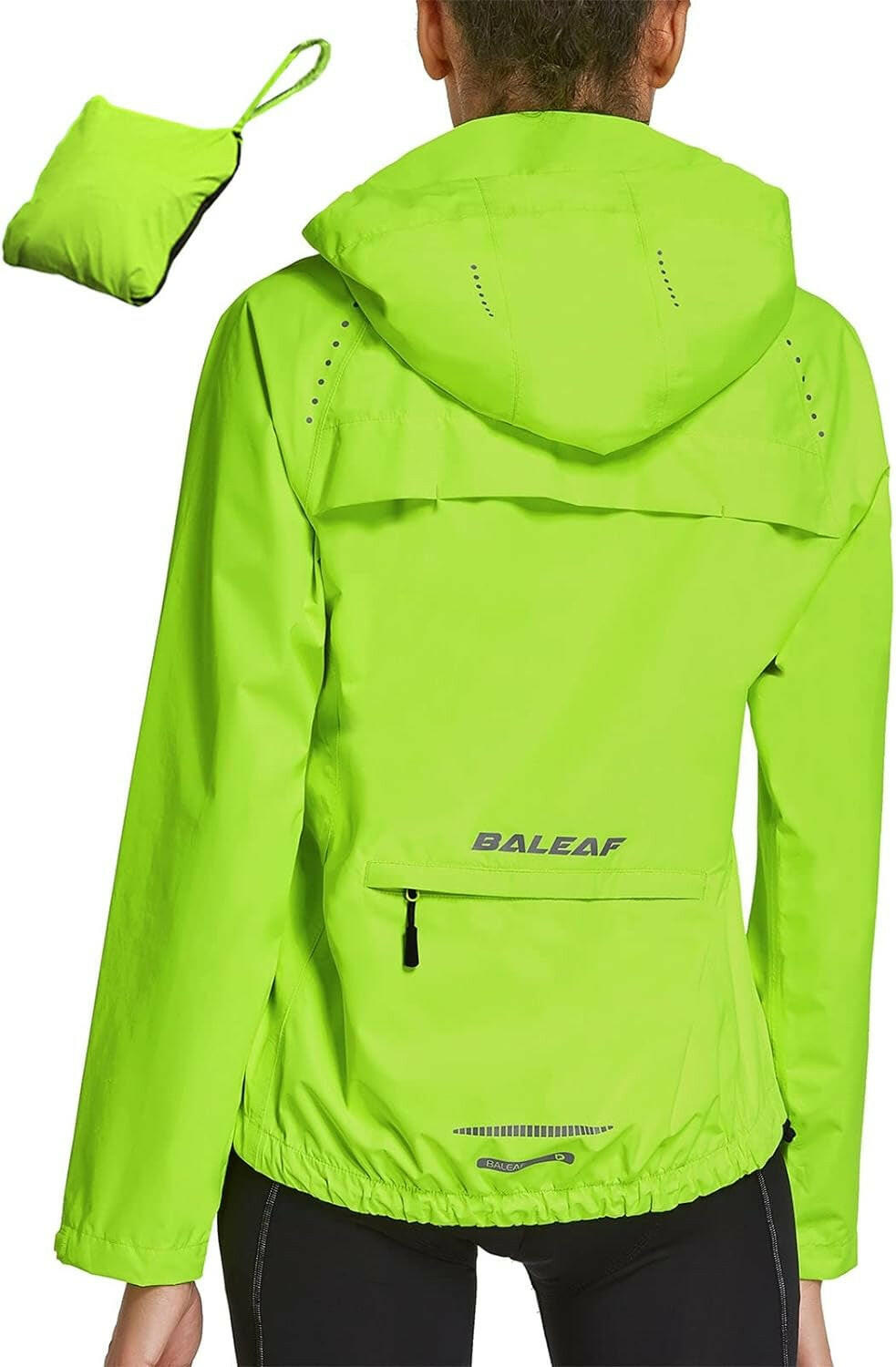 Stay Dry and Chic: Lightweight Waterproof Rain Jacket for Women - Ideal for Running & Cycling!