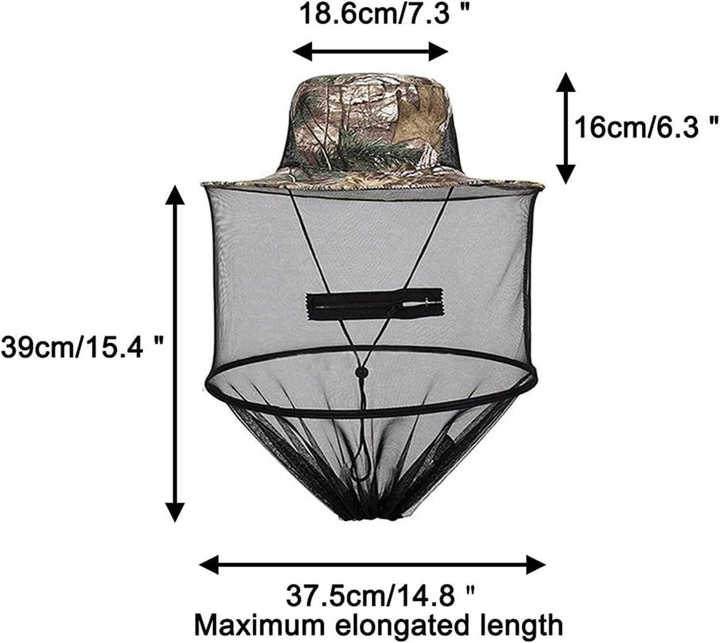 2 Pack Mosquito Head Net Hat - Versatile Sun & Fishing Hat with Hidden Mesh for Outdoor Activities - Ideal for Gardening, Hiking & Beekeeping - Unisex Army Green.