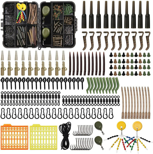 Ultimate Carp Fishing Tackle Kit - 217 Pcs Complete Bait & Gear Set for Successful Fishing Adventures.