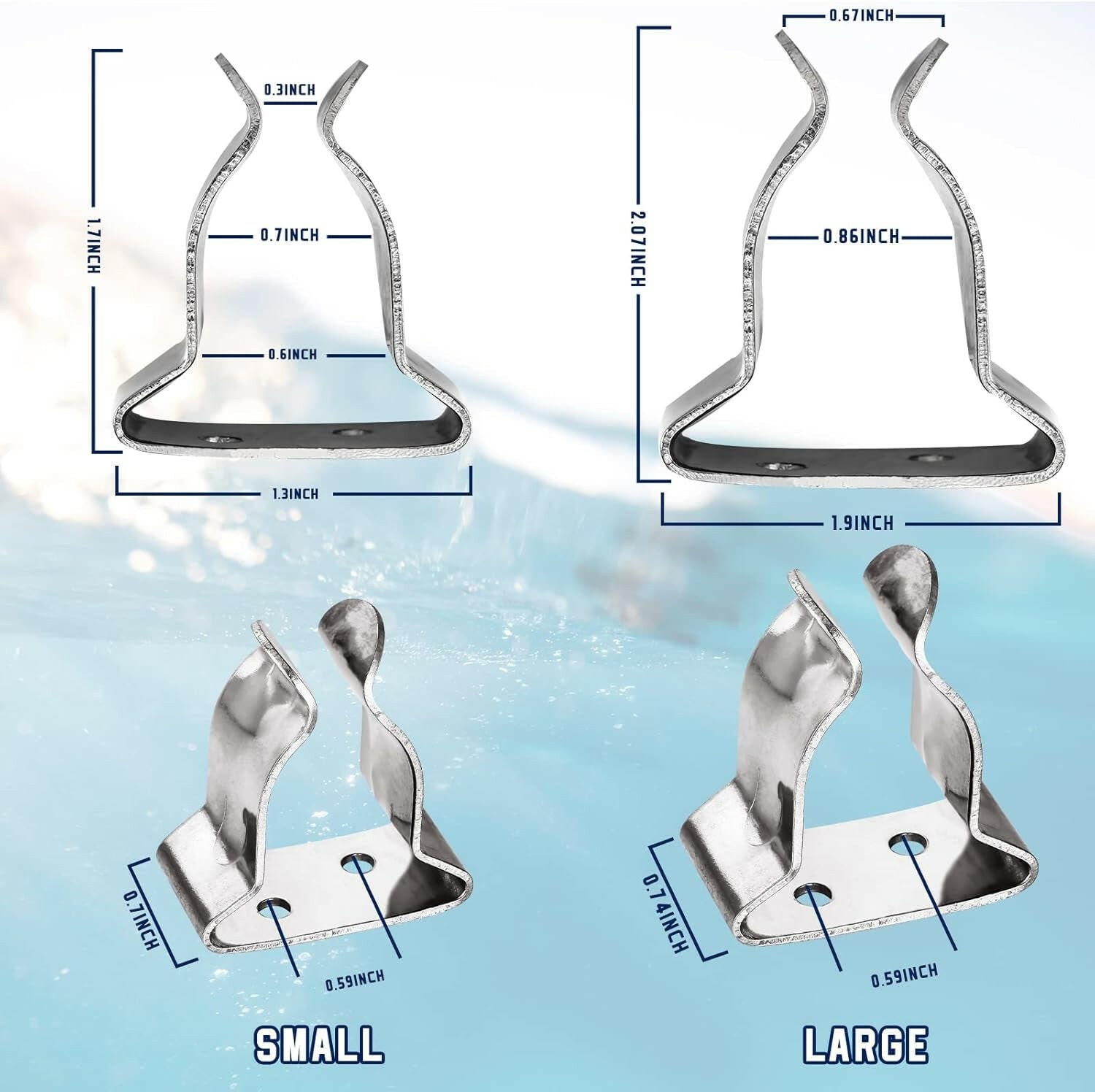 Keep Your Oars in Place with These Chic Stainless Steel Spring Clips! 🚤⚓️ #BoatLife #MarineGear #OutdoorAdventure.