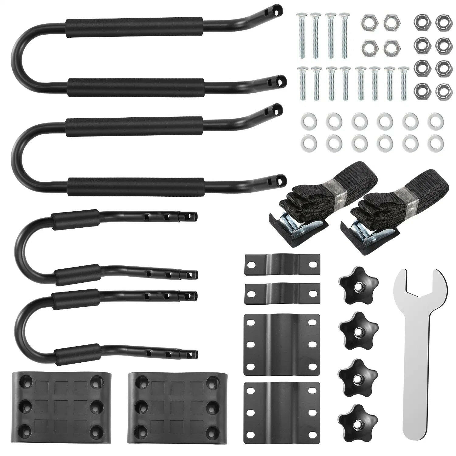 Universal Kayak Roof Rack J Bar, 1 Pairs-Bar Rack HD Kayak Carrier Canoe Boat Surf Ski Roof Top Mount Car SUV Crossbar