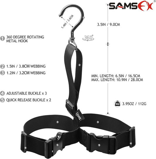 Adjustable Strap Fishing Wader Boot Hanger for Efficient Storage and Drying