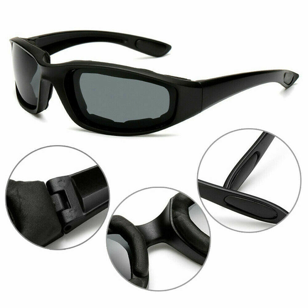 Men's Wraparound Cycling Sunglasses - UV400 Protection Outdoor Sports Glasses for Fishing and Driving, Windproof Gray Lens, Pack of 3
