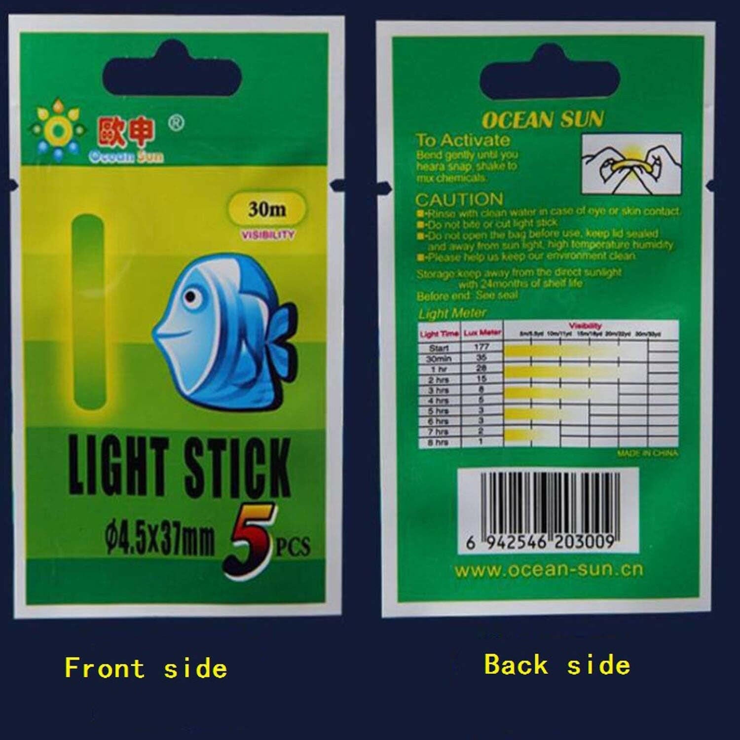Premium Fishing Glow Stick Kit - High-Visibility Bobber Lights for Sizes 1"-3" - Bulk Packs Available (10-250 Pieces) for Improved Night Fishing Performance.