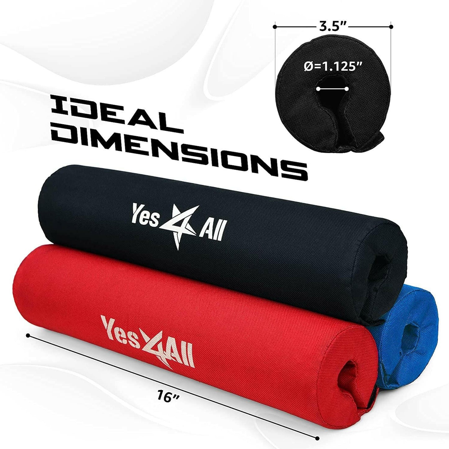 Ultimate Barbell Foam Pad - Neck & Shoulder Protection for Lunges, Squats & Hip Thrusts - Fits Standard Olympic Bars