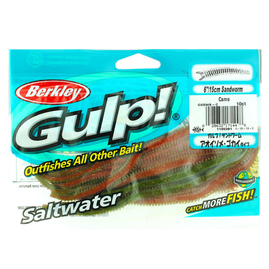 Catch the Big One with Gulp! Saltwater Sandworm Soft Bait! 🐟🌊
