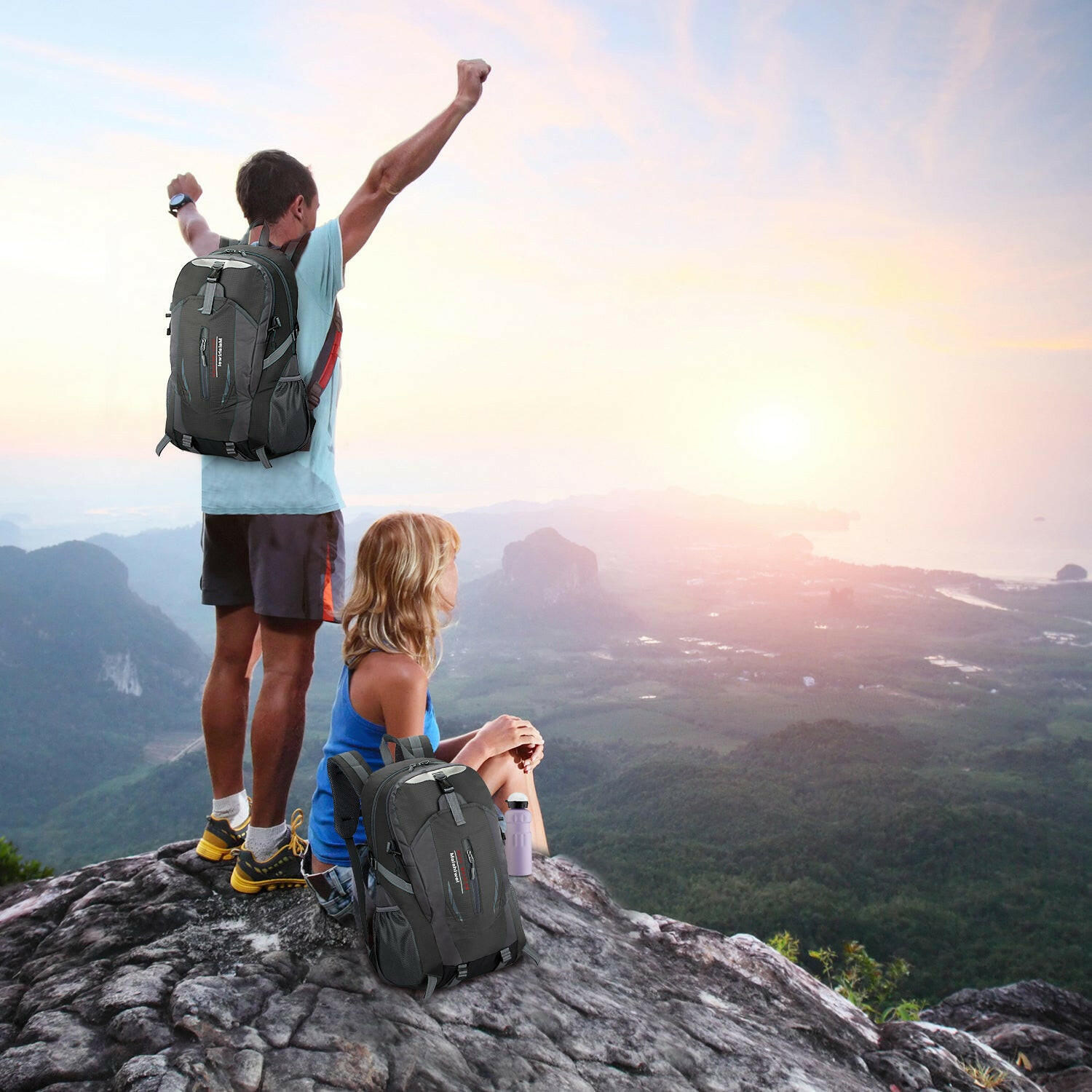 36L Waterproof Outdoor Backpack for Travel and Day Trips