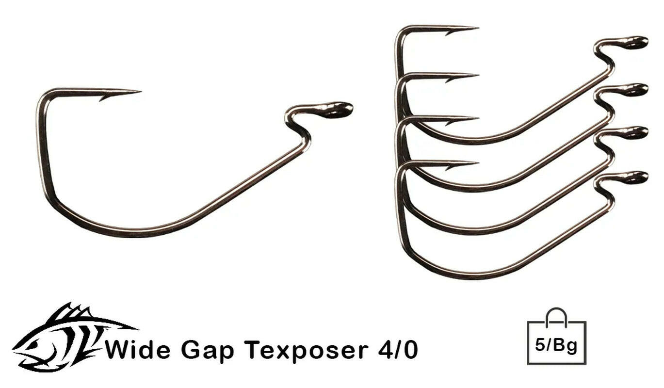 Wide Gap Texposer Hook - Perfect for Anglers Seeking Superior Bait Presentation.