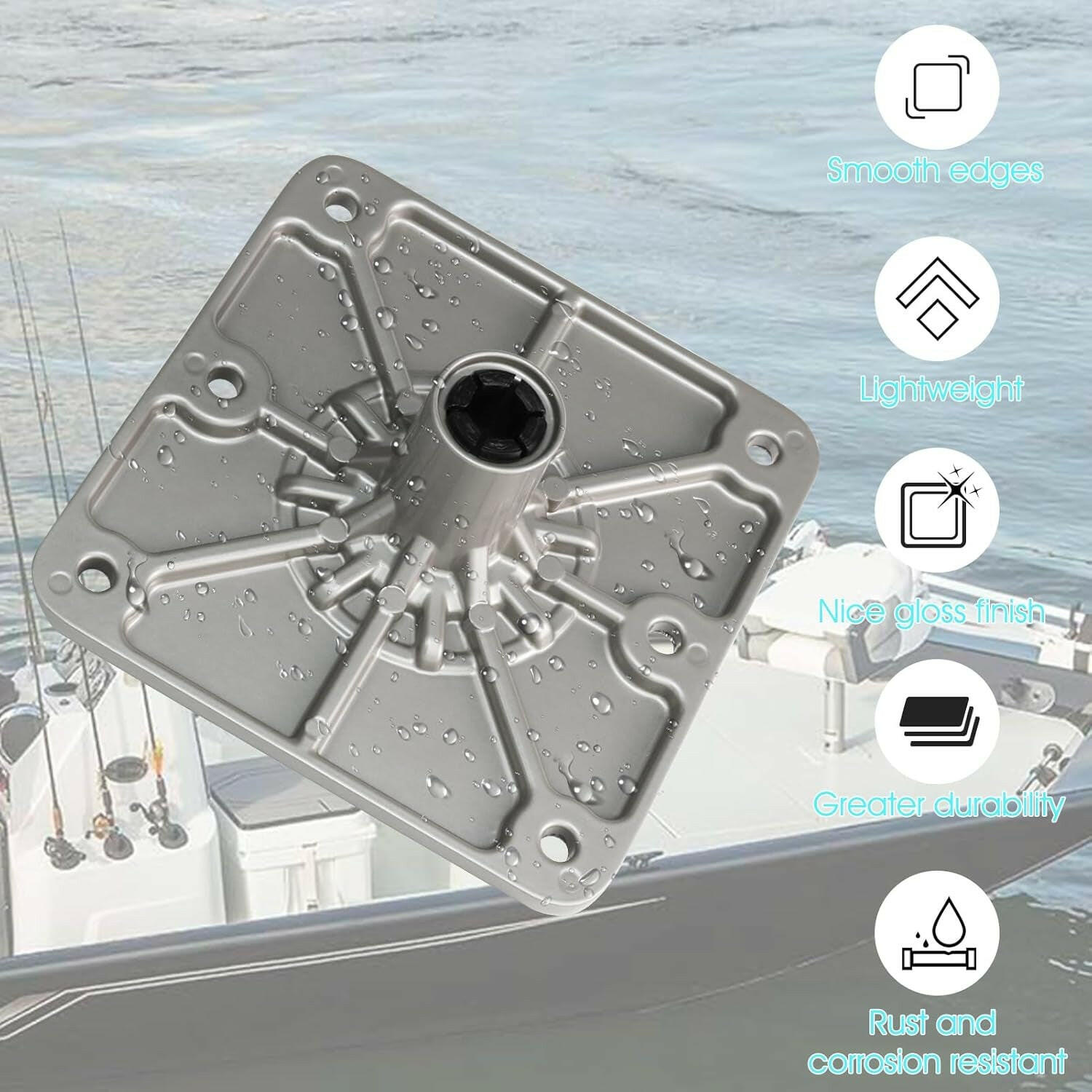 Transform Your Boating Experience with Our Heavy Duty Seat Base Mount – Ideal for Fishing and Pontoon Fun!.