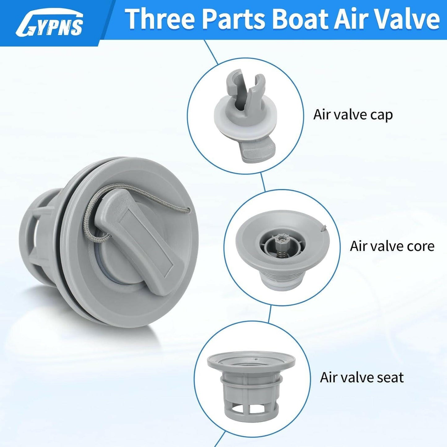 Upgrade Your Adventure! 🌊✨ Inflatable Boat Air Valve Cap Plugs Kit - Perfect for Kayaks, Rafts & More! 🚣‍♂️💨 (Pack of 2).